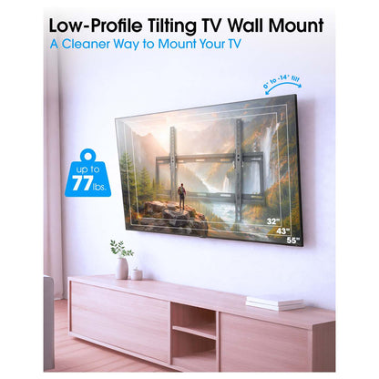 Soporte de Pared con Inclinación de Bajo Perfil para Pantallas de 32" a 55" Image 11