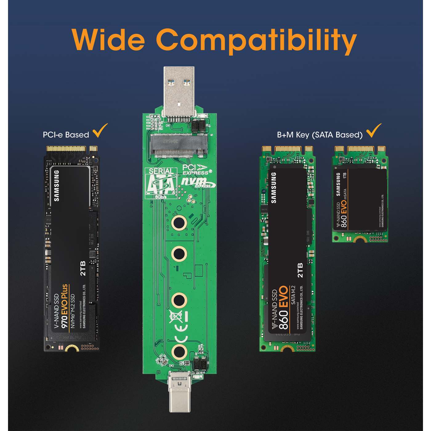 Gabinete USB a SDD M.2 NVMe y SATA Image 13