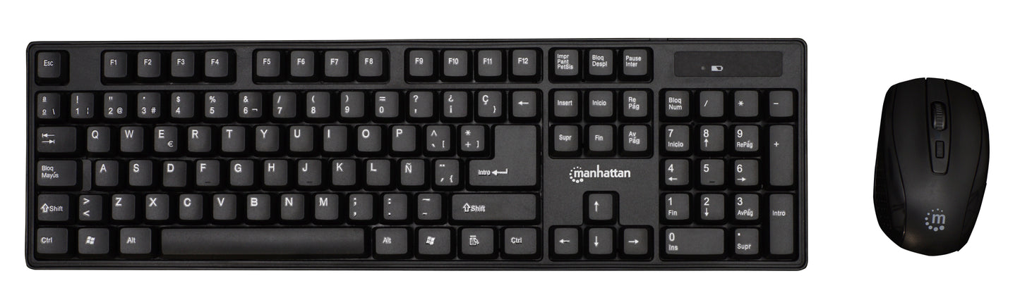 Set de teclado inalámbrico y ratón óptico (Teclado español)