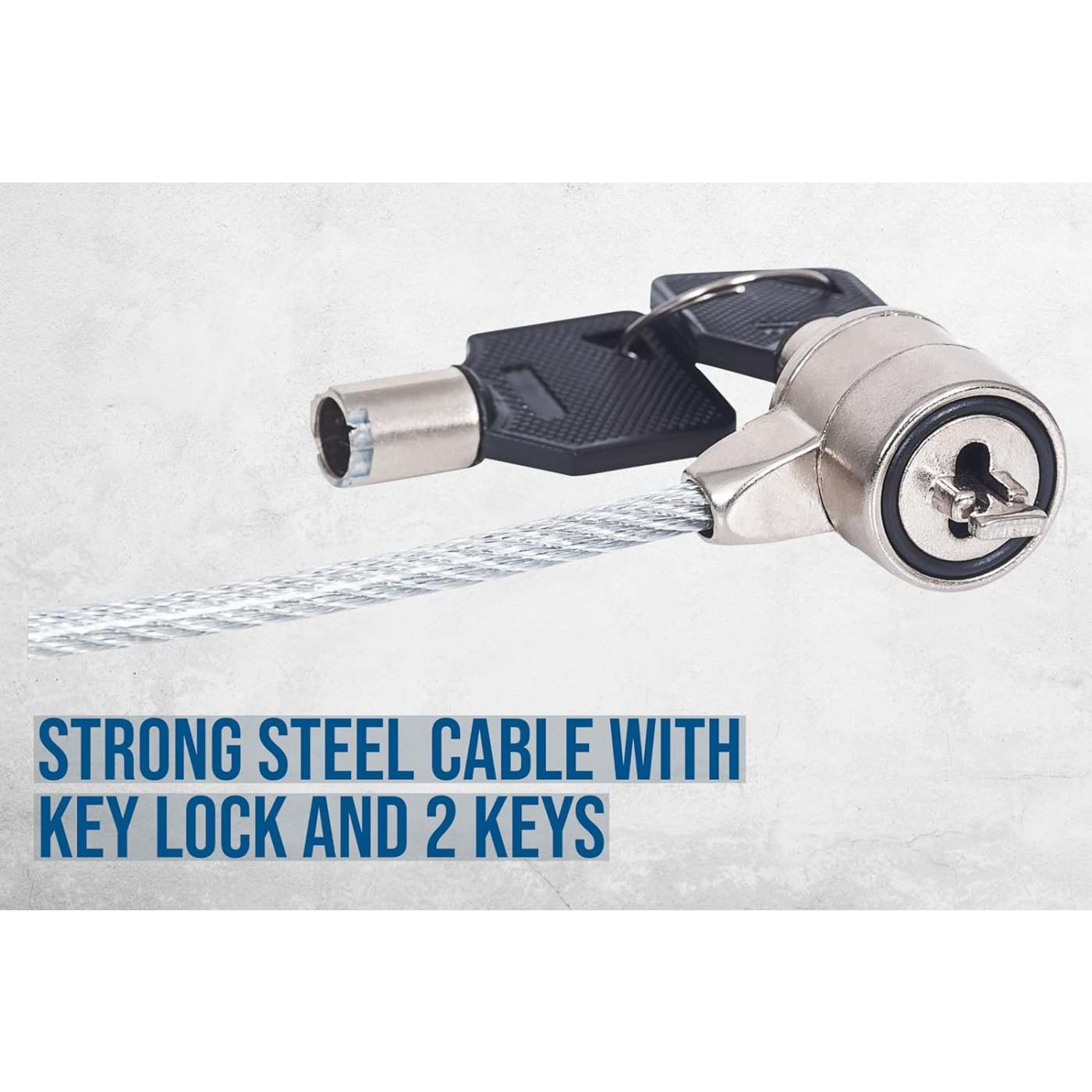 Candado de seguridad para laptop con ranura K-slot, con llave Image 6