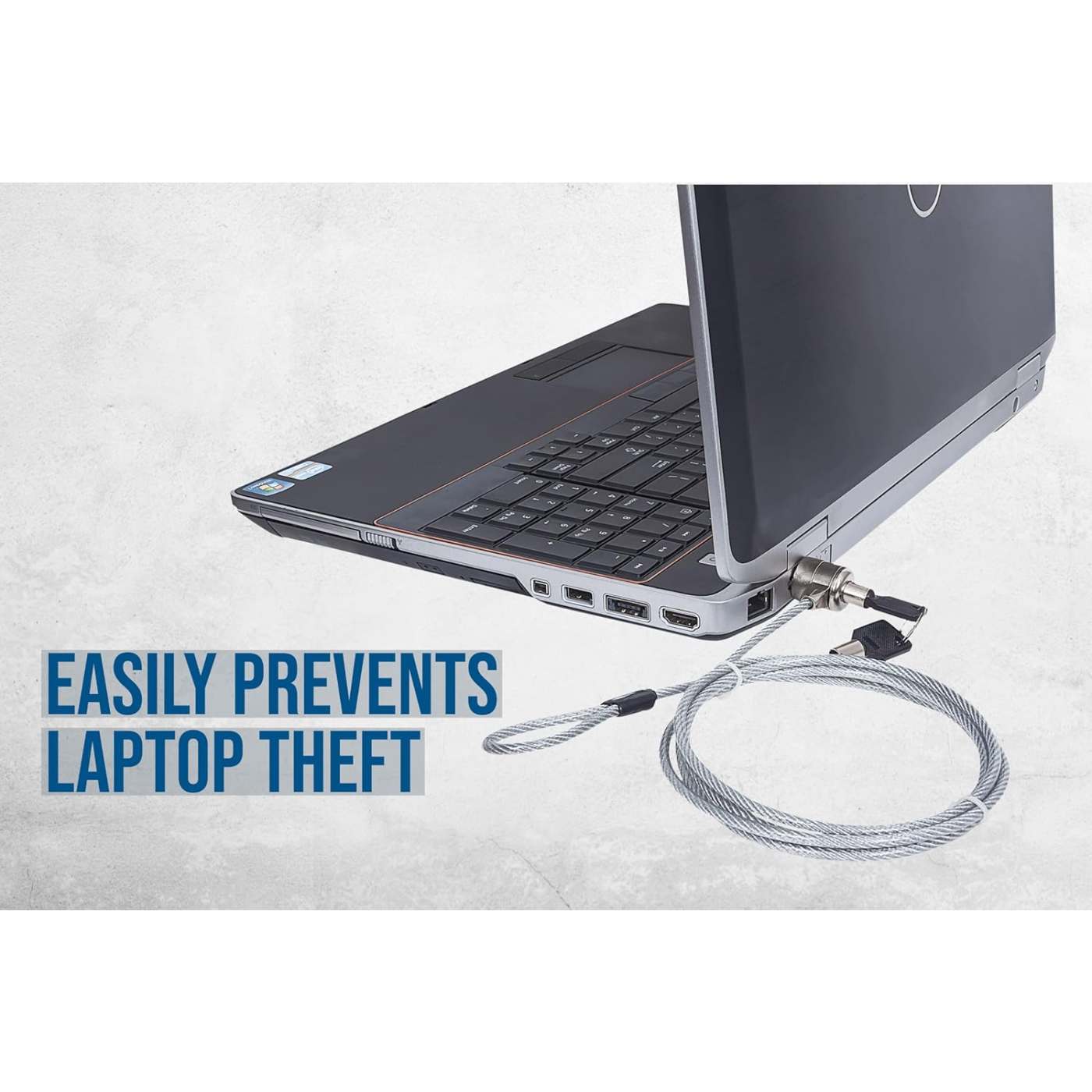 Candado de seguridad para laptop con ranura K-slot, con llave Image 7