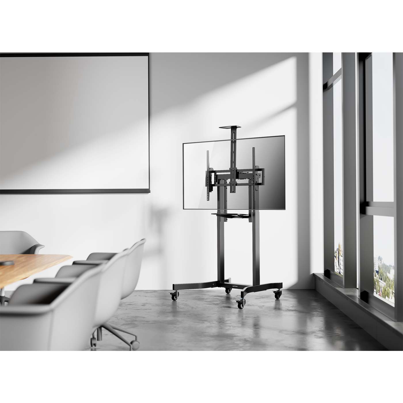 Soporte tipo carrito para TV de 55" a 100" motorizado para ajuste de altura Image 2