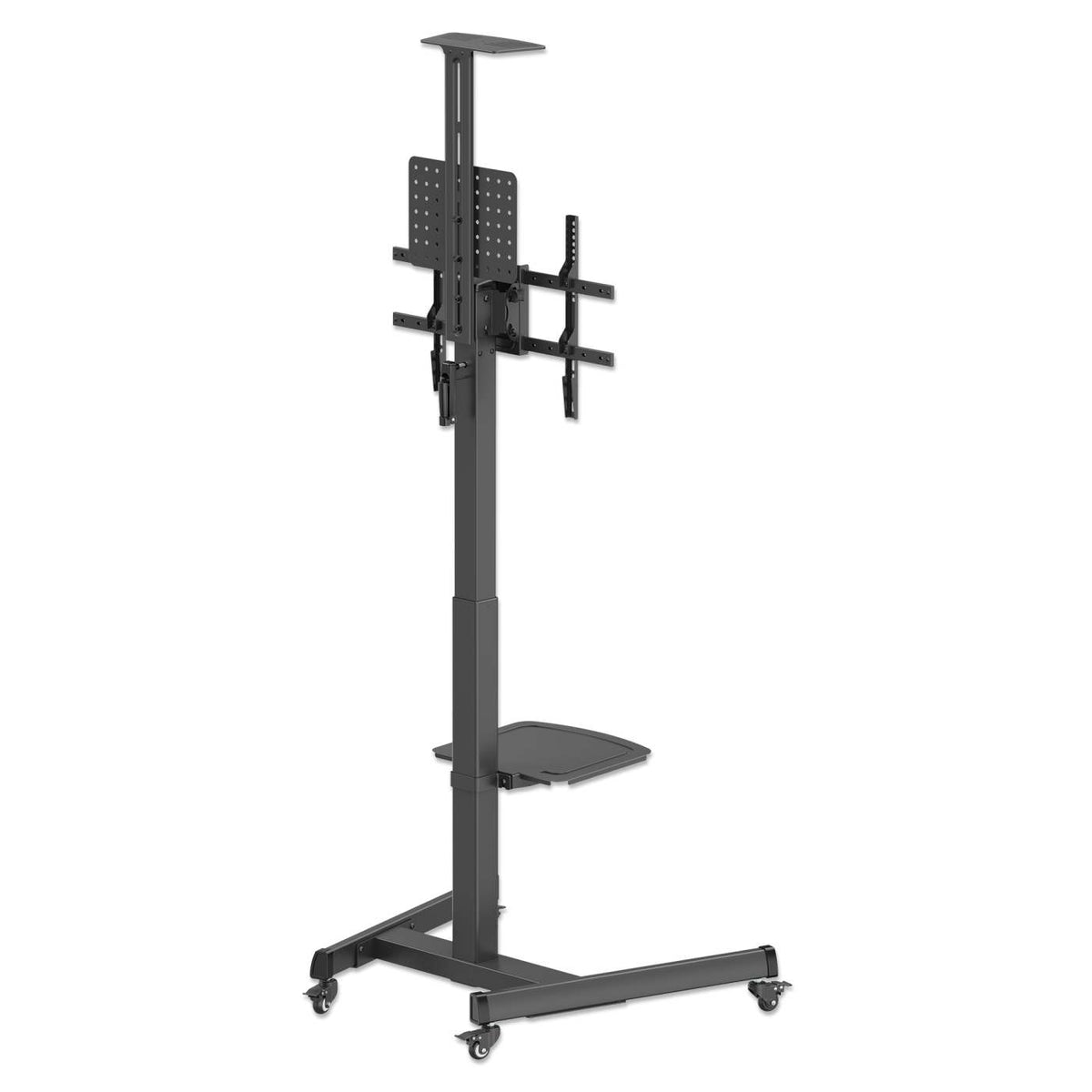 Carrito de TV multimedia con ajuste de altura sin herramientas, para pantallas de 37" a 86" Image 10