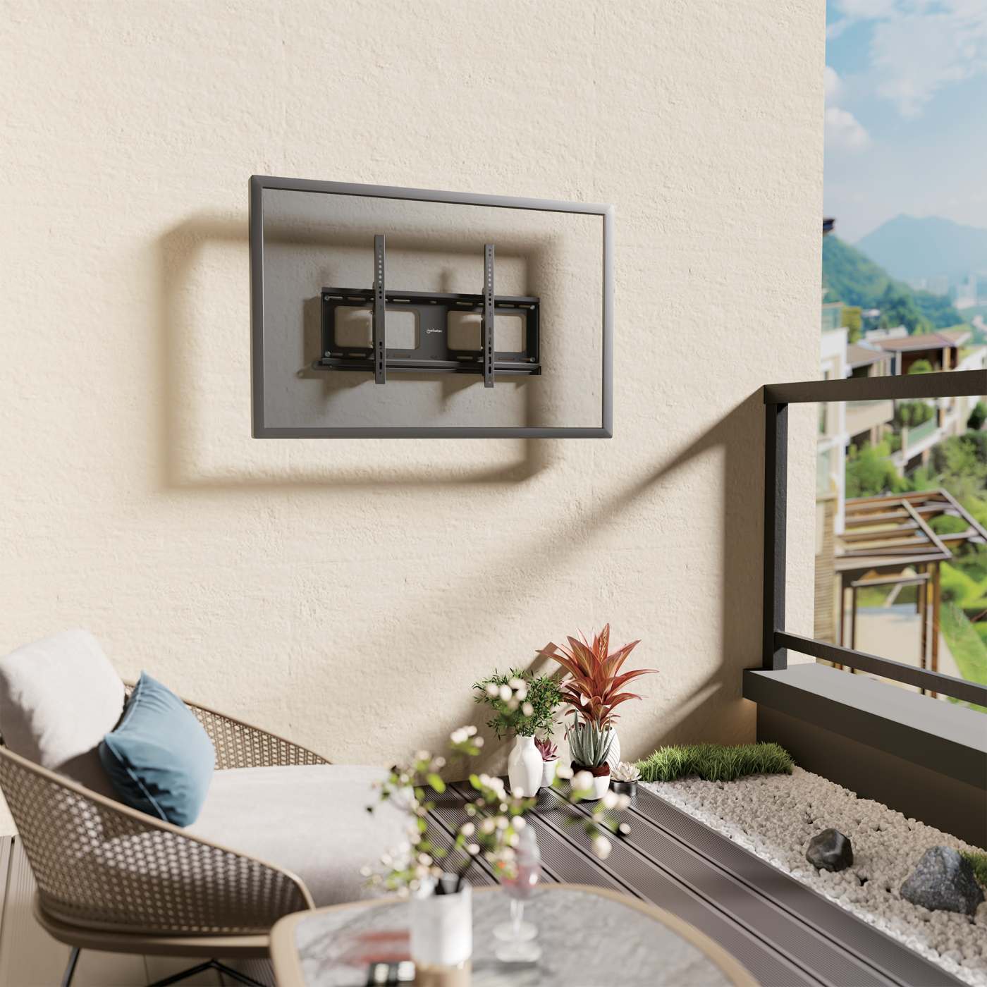 Soporte de Pared Antirrobo para Exteriores con Inclinación para Pantallas de 37" a 86" Image 6