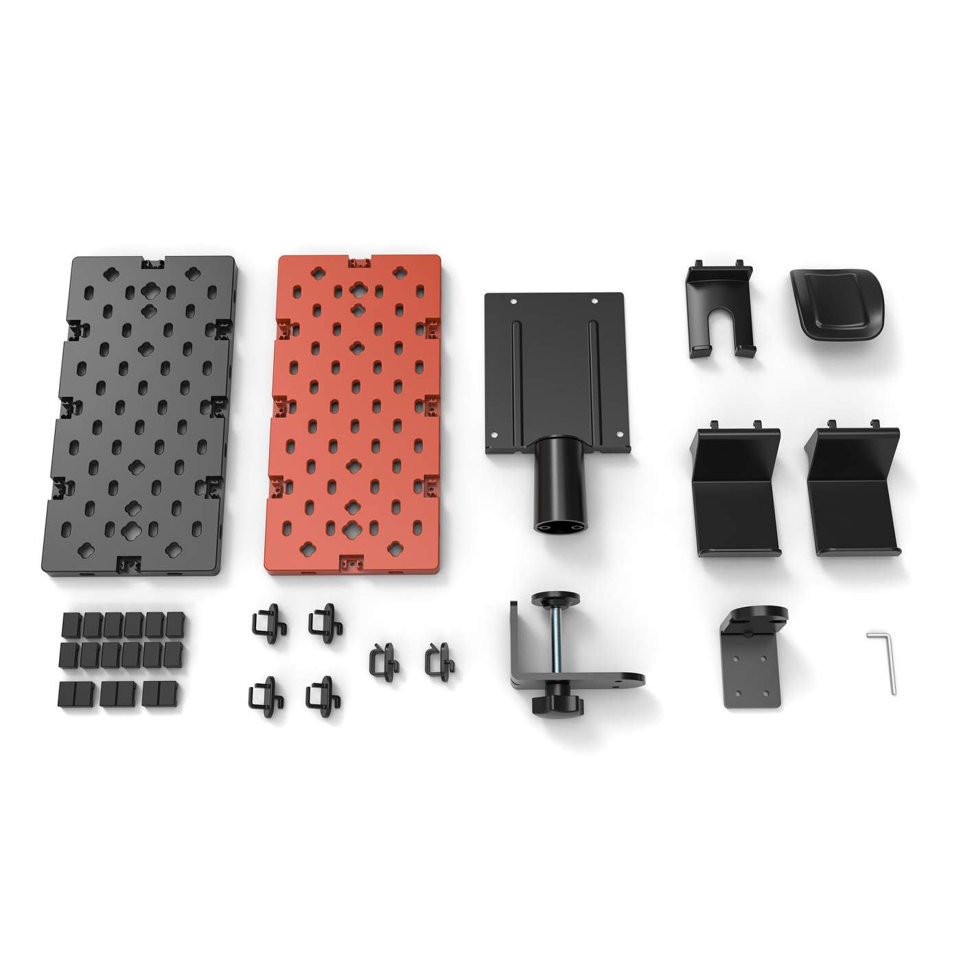 Soporte de escritorio con tablero organizador perforado y porta accesorios Image 15