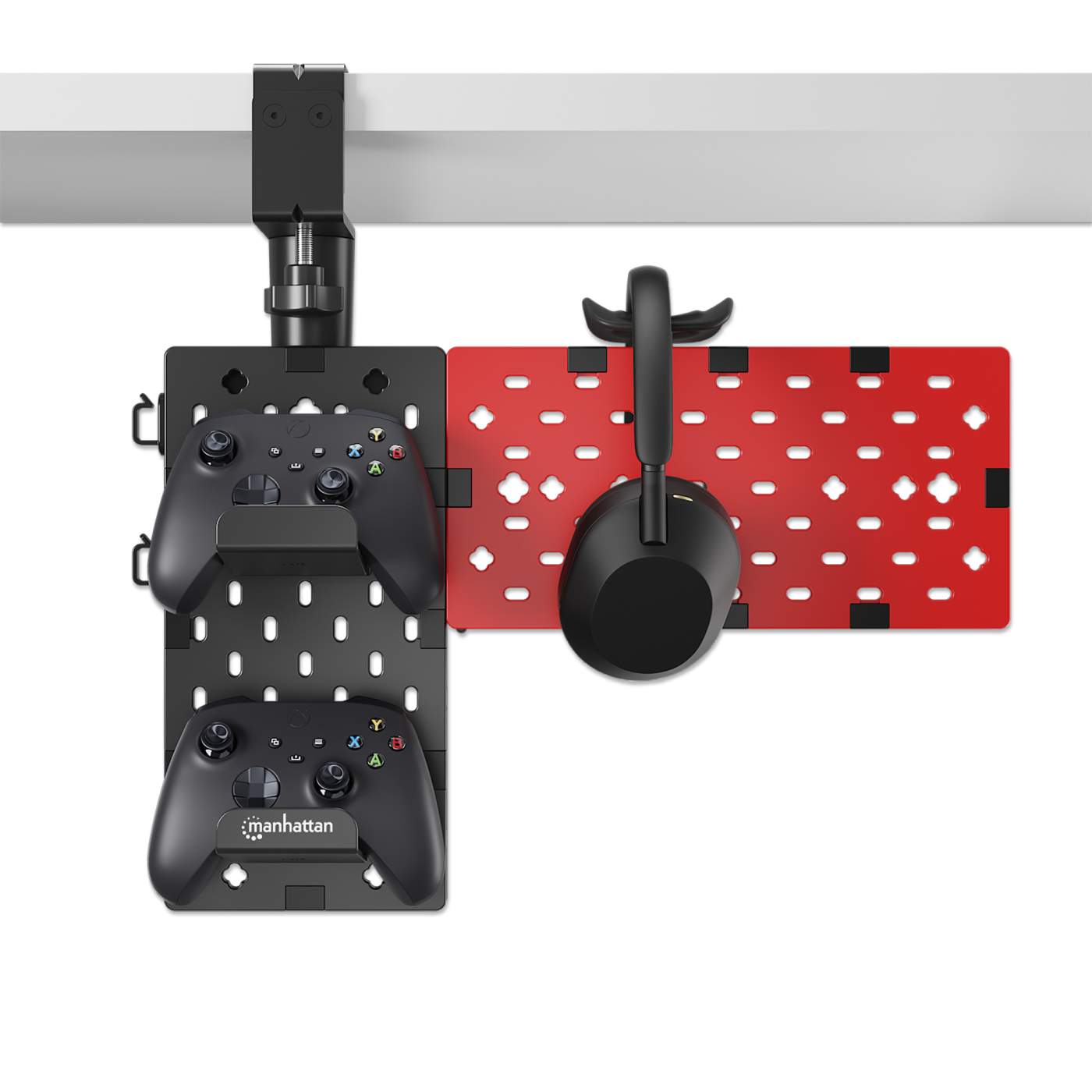 Soporte de escritorio con tablero organizador perforado y porta accesorios Image 8