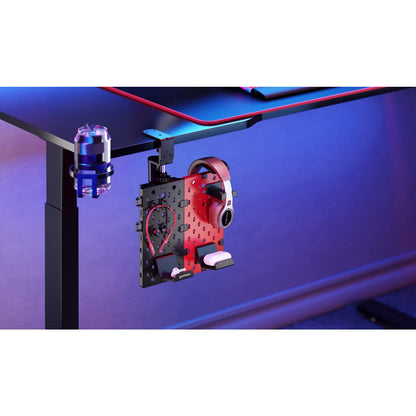 Soporte de escritorio con tablero organizador perforado y porta accesorios Image 10