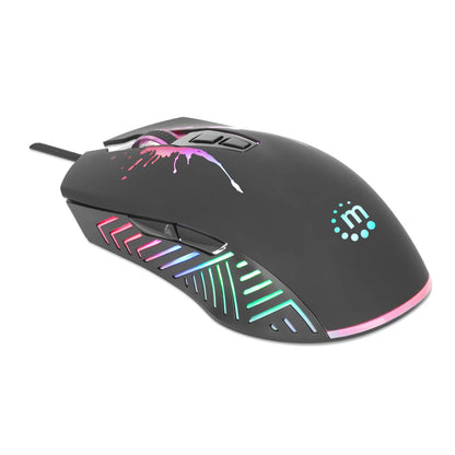 Mouse óptico cableado para videojuegos con iluminación por LED Image 3