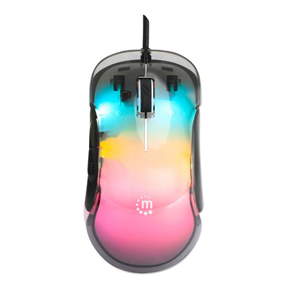 Mouse USB óptico con cable LED RGB Image 6