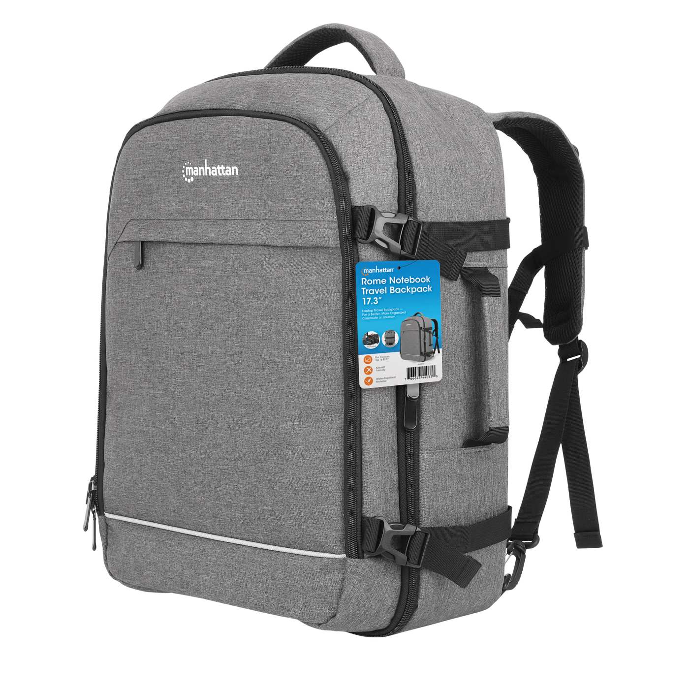 Backpack de viaje para laptops de 17.3" - "Rome" Packaging Image 2