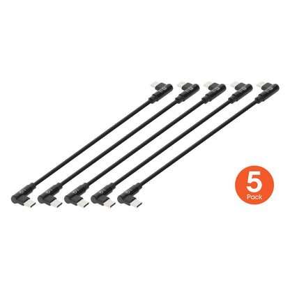 Cable de carga USB-C corto de 60 W, 20 cm (8 pulgadas), paquete de 5 unidades Image 1