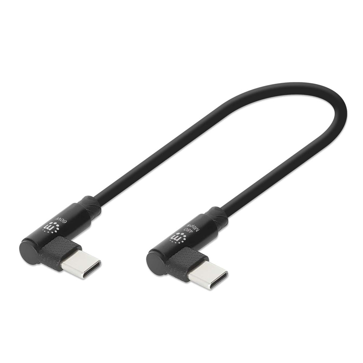 Cable de carga USB-C corto de 60 W, 20 cm (8 pulgadas), paquete de 5 unidades Image 3