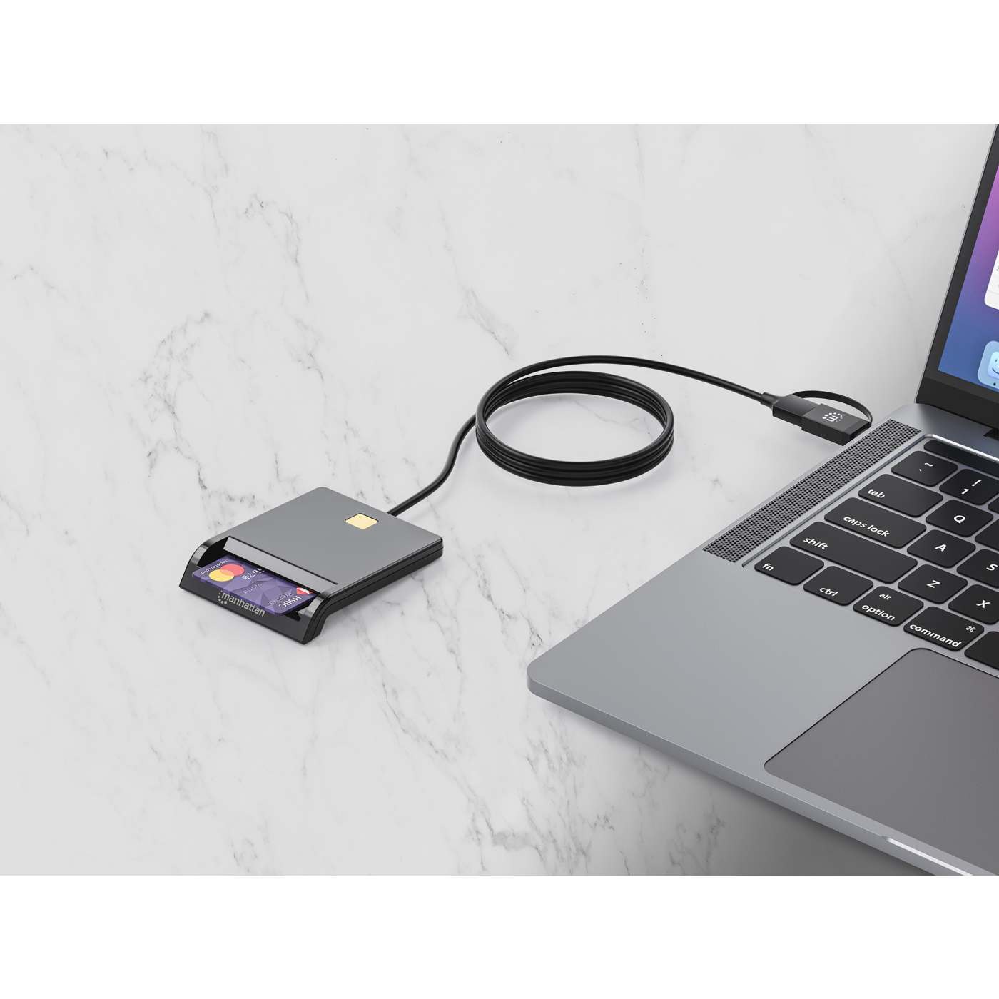Lector de Tarjetas Inteligente con Combo de Conectores USB-C / USB-A Image 3