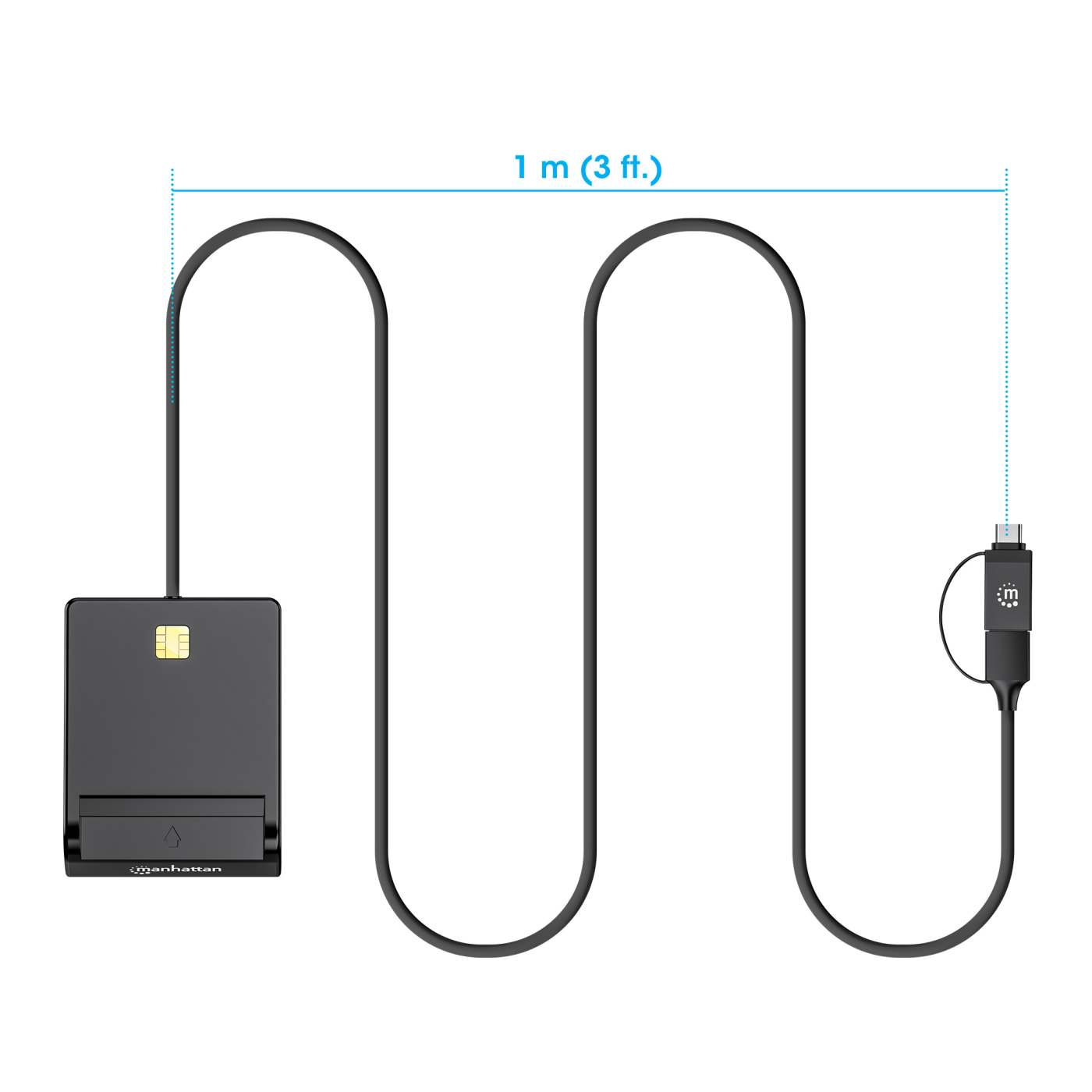 Lector de Tarjetas Inteligente con Combo de Conectores USB-C / USB-A Image 7