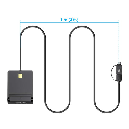 Lector de Tarjetas Inteligente con Combo de Conectores USB-C / USB-A Image 7