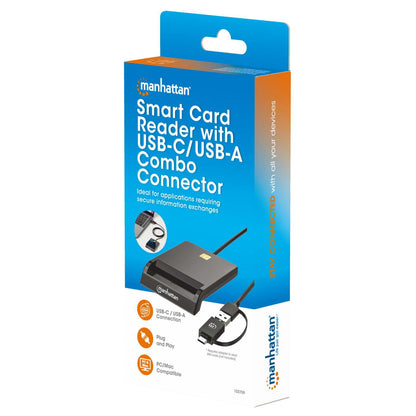 Lector de Tarjetas Inteligente con Combo de Conectores USB-C / USB-A Packaging Image 2