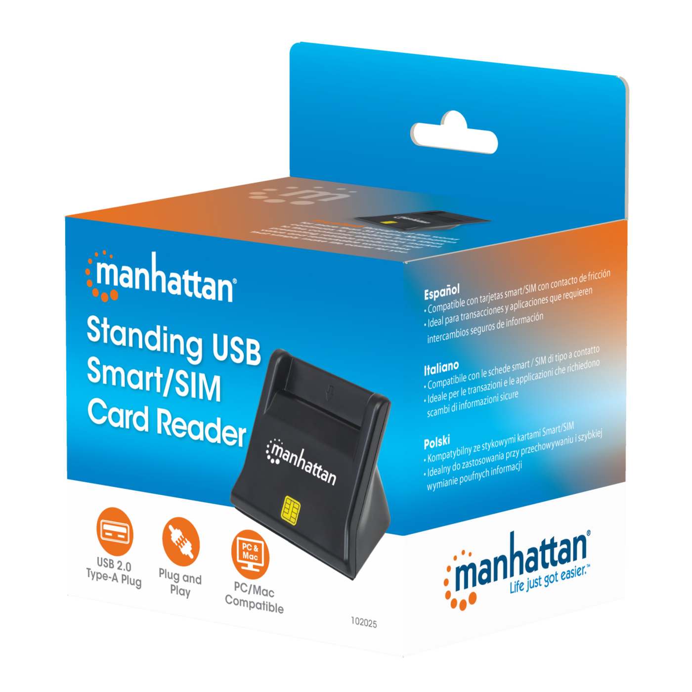 Lector de Tarjetas Smart/SIM USB Packaging Image 2