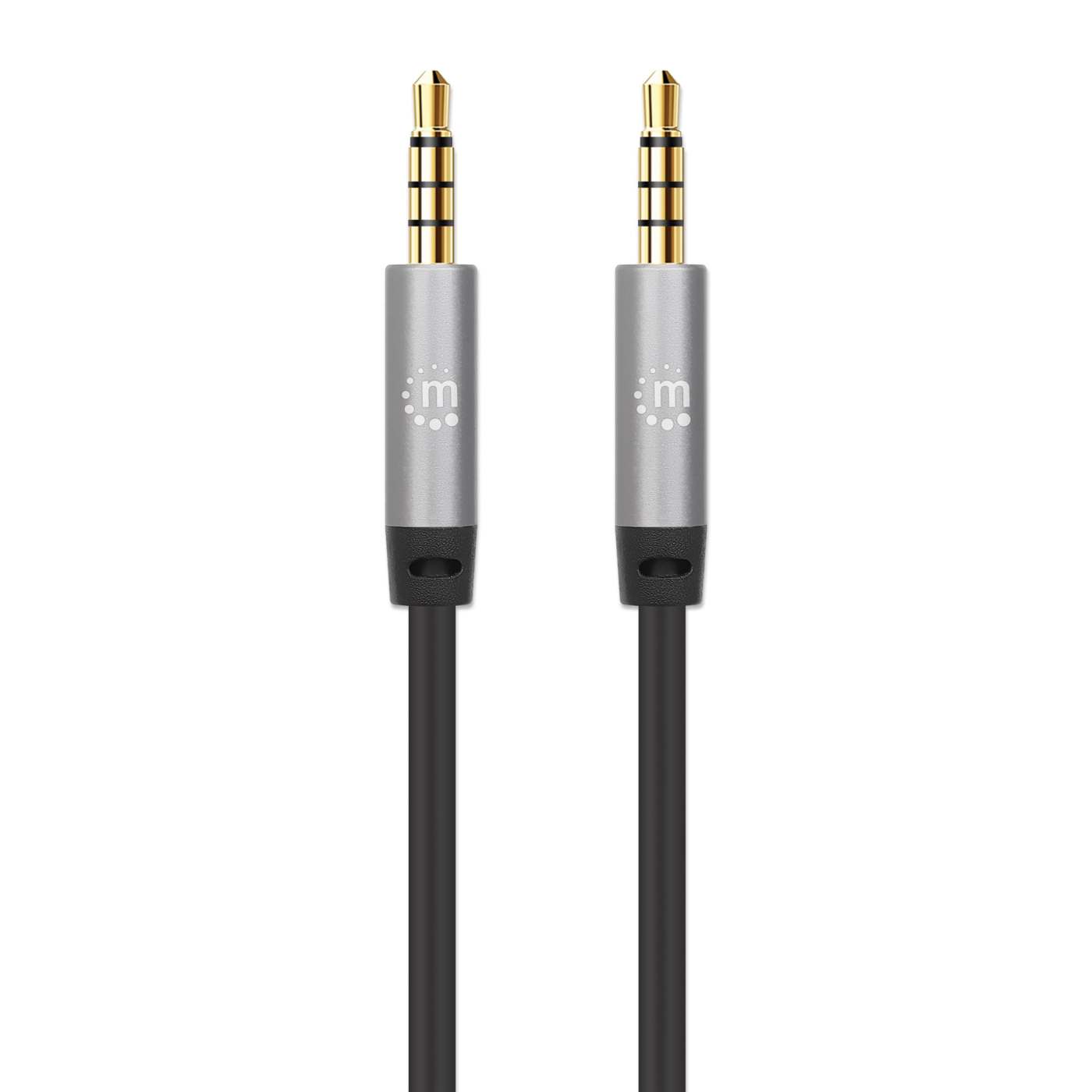 MH Stereo Audio Aux Cable, 2 m, Black Image 4