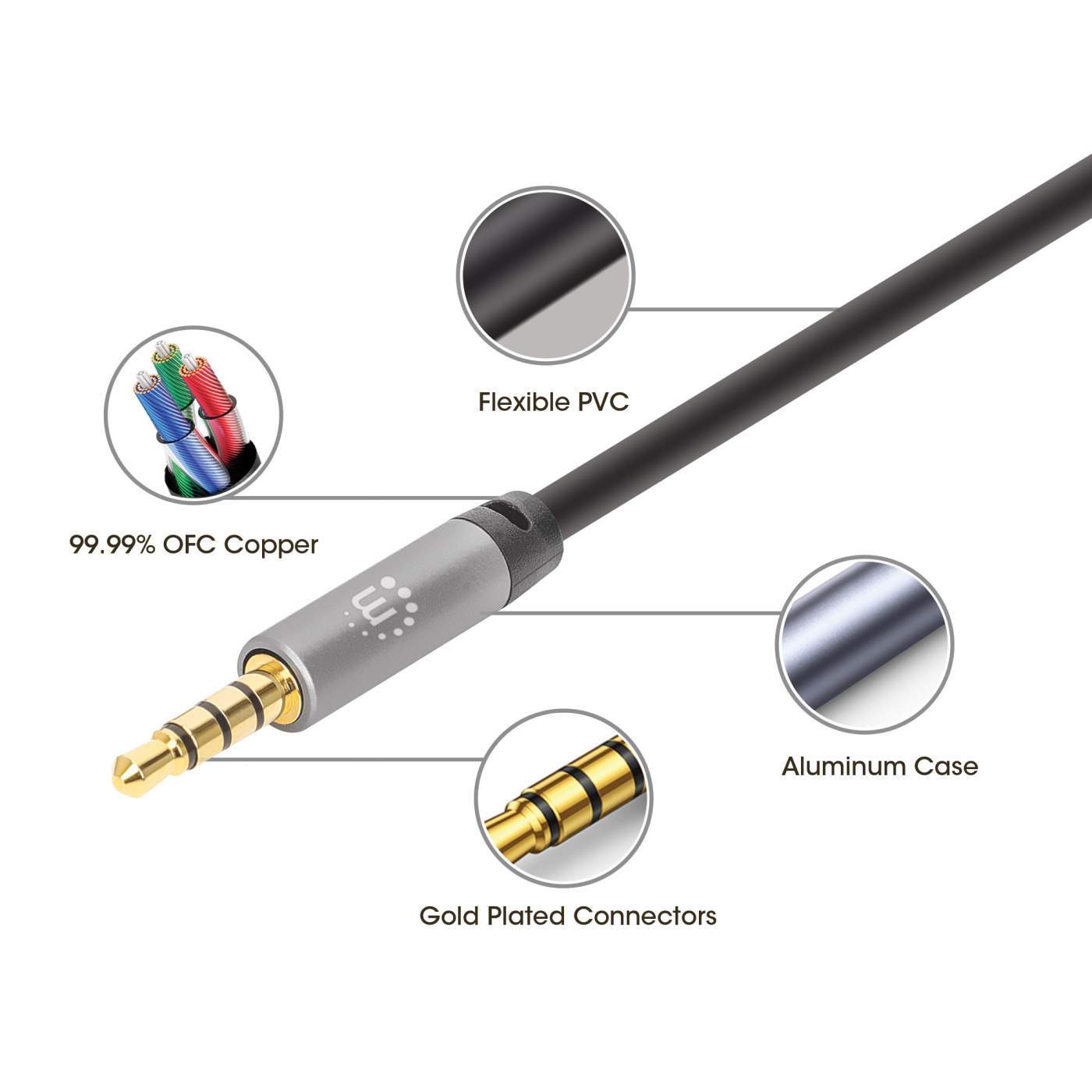 Cable Auxiliar de Audio Estéreo Image 6