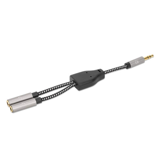Adaptador de Auriculares en “Y” de un Plug a 2 salidas 3.5 mm Image 1