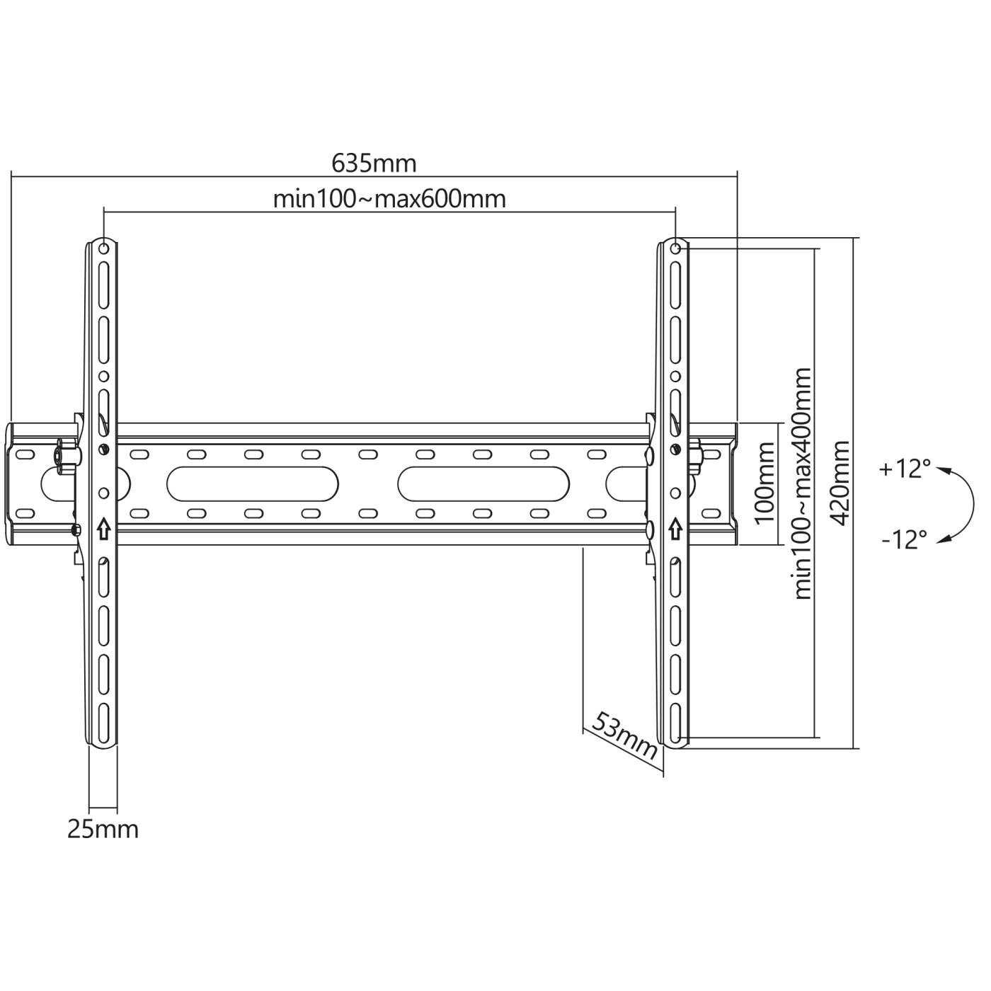 Soporte inclinable de pared para TV Image 13