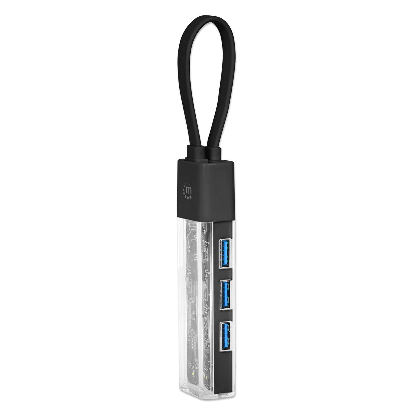 Combo Hub USB 3.0 Tipo-C / Tipo-A Transparente de 4 Puertos Image 6