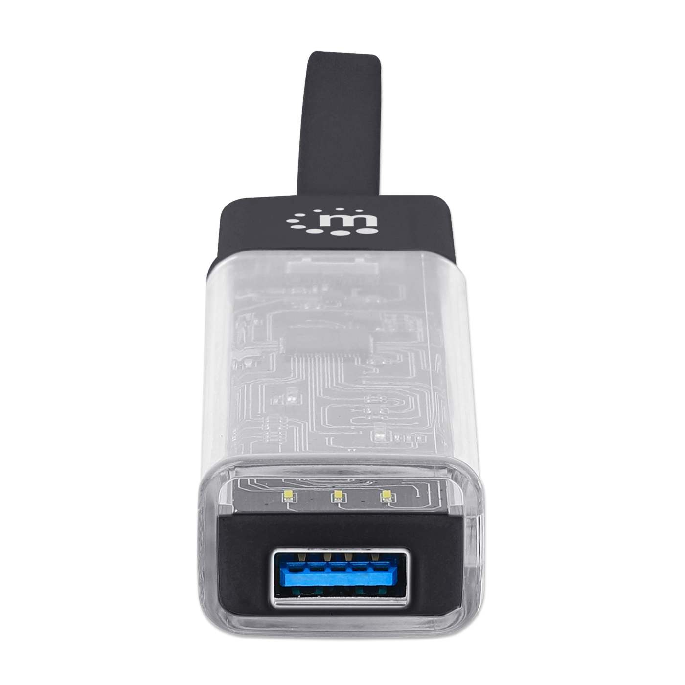 Combo Hub USB 3.0 Tipo-C / Tipo-A Transparente de 4 Puertos Image 10