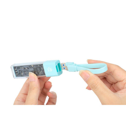 Combo Hub USB 3.0 Tipo-C / Tipo-A Transparente de 4 Puertos Image 7