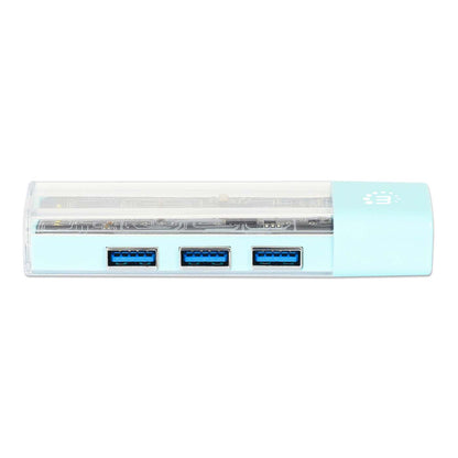 Combo Hub USB 3.0 Tipo-C / Tipo-A Transparente de 4 Puertos Image 8