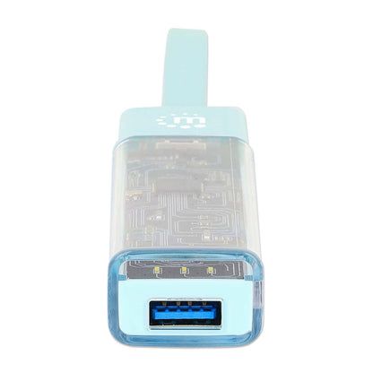 Combo Hub USB 3.0 Tipo-C / Tipo-A Transparente de 4 Puertos Image 10
