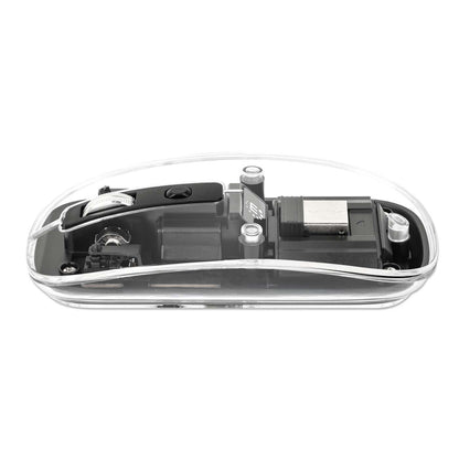 Mouse USB inalámbrico recargable transparente Image 11