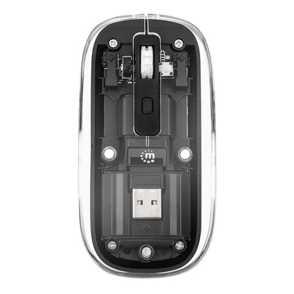Mouse USB inalámbrico recargable transparente Image 9
