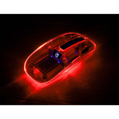 Mouse USB inalámbrico recargable transparente Image 5