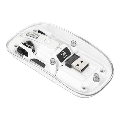Mouse USB inalámbrico recargable transparente Image 6