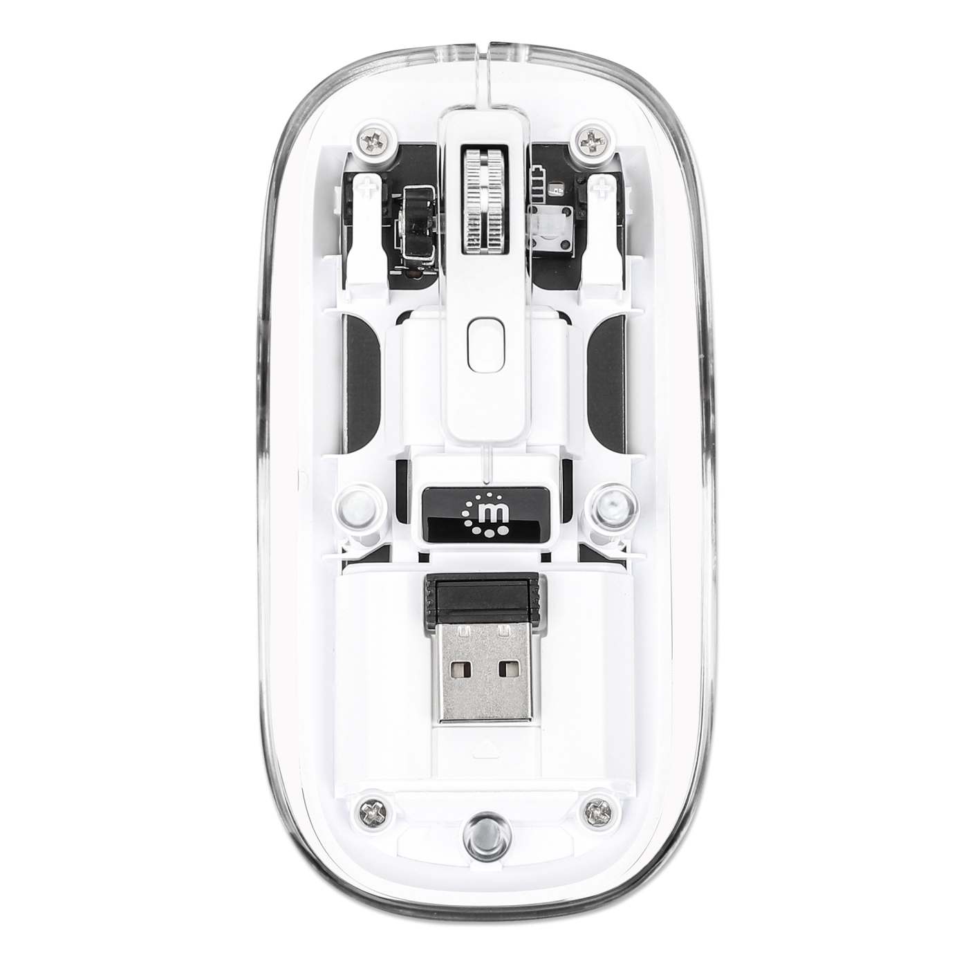 Mouse USB inalámbrico recargable transparente Image 9