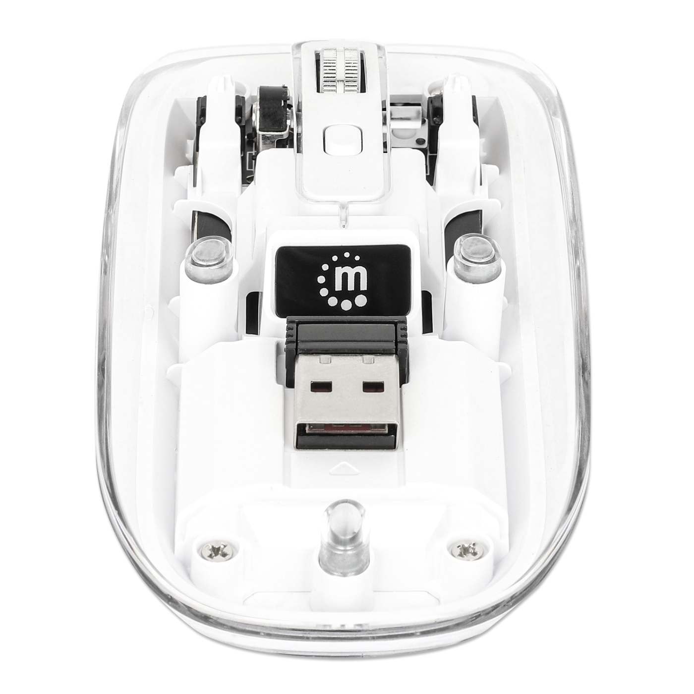 Mouse USB inalámbrico recargable transparente Image 10