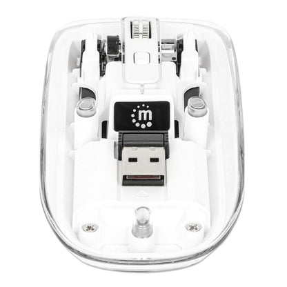 Mouse USB inalámbrico recargable transparente Image 10