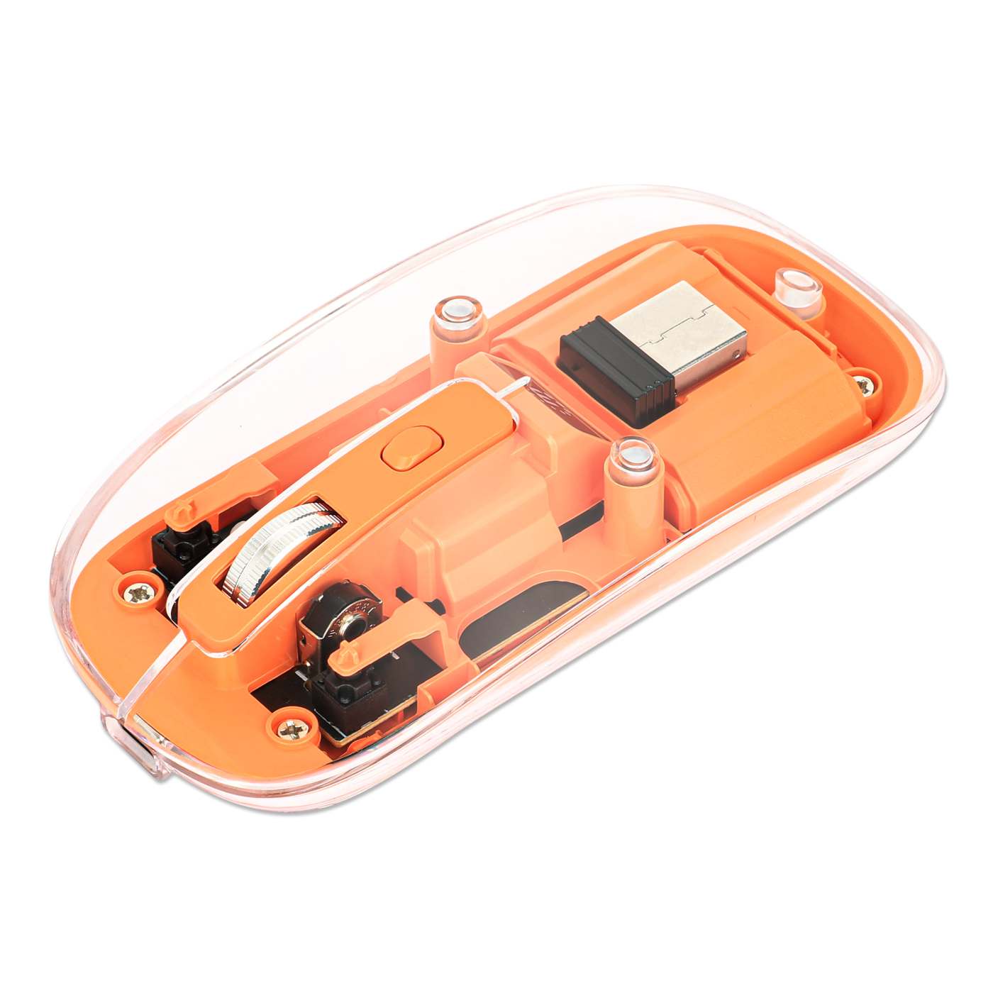 Mouse MH Transparente 4D, Blanco Image 1