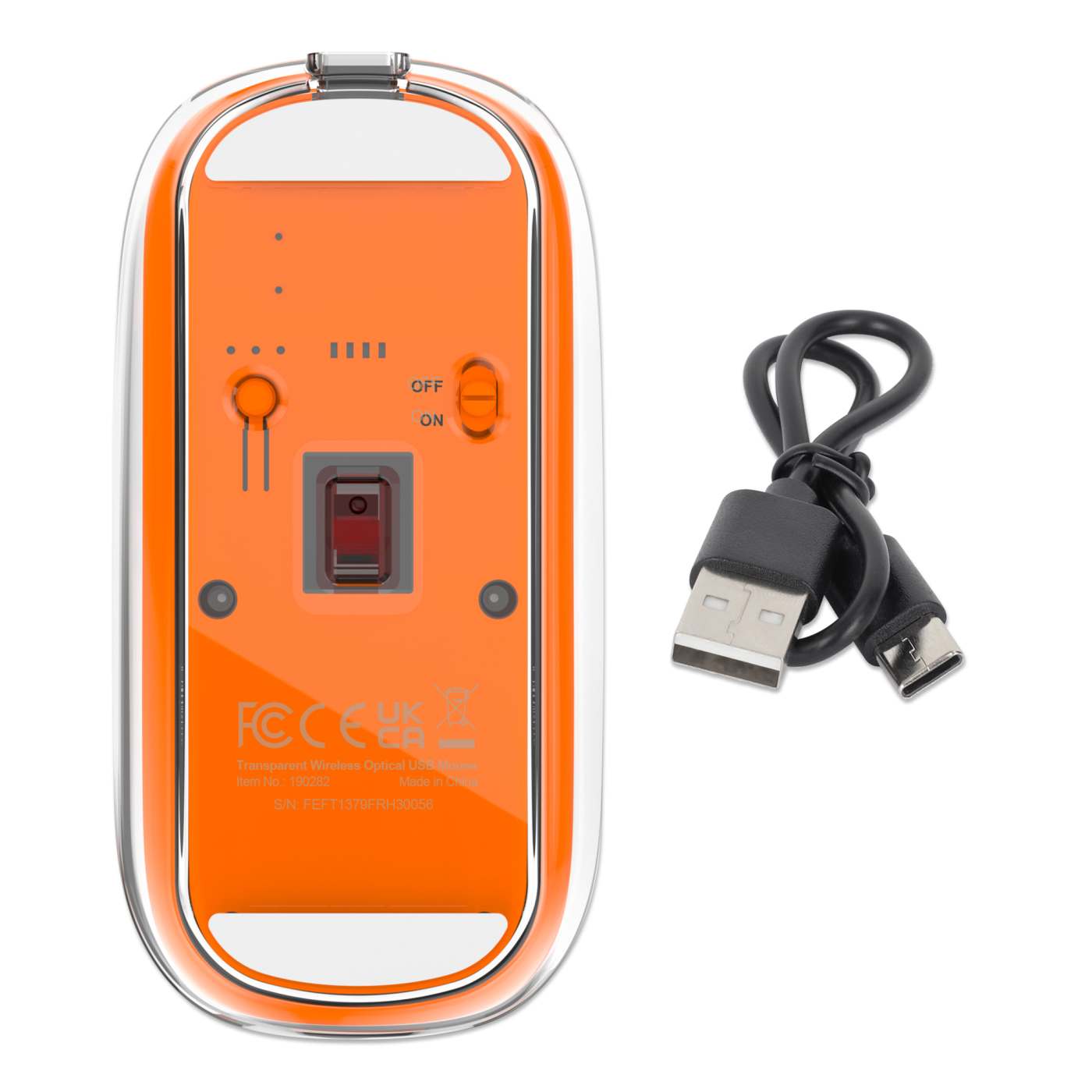 Mouse MH Transparente 4D, Blanco Image 12