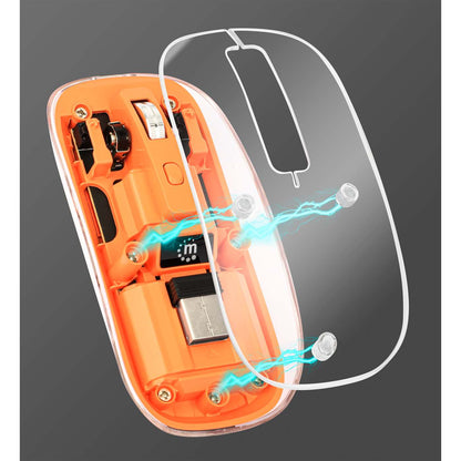 Mouse MH Transparente 4D, Blanco Image 3