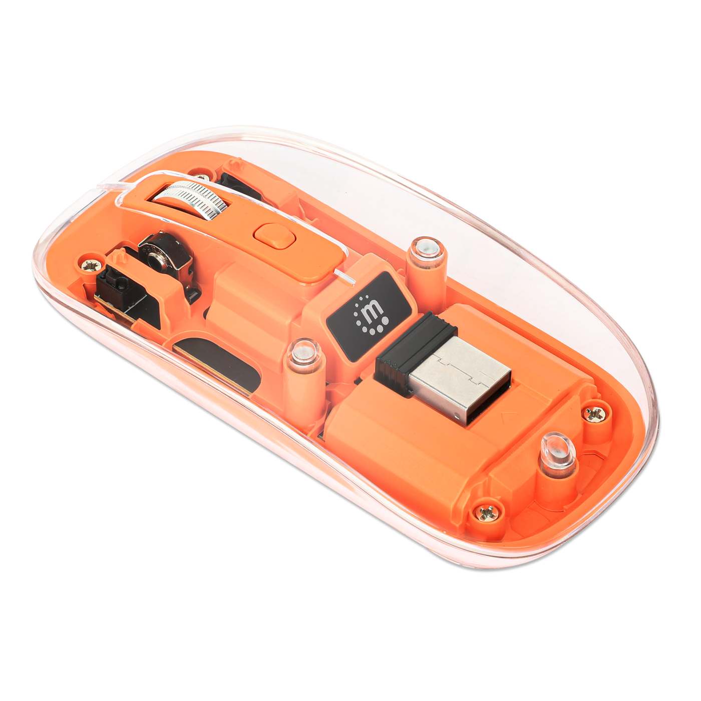 Mouse MH Transparente 4D, Blanco Image 6