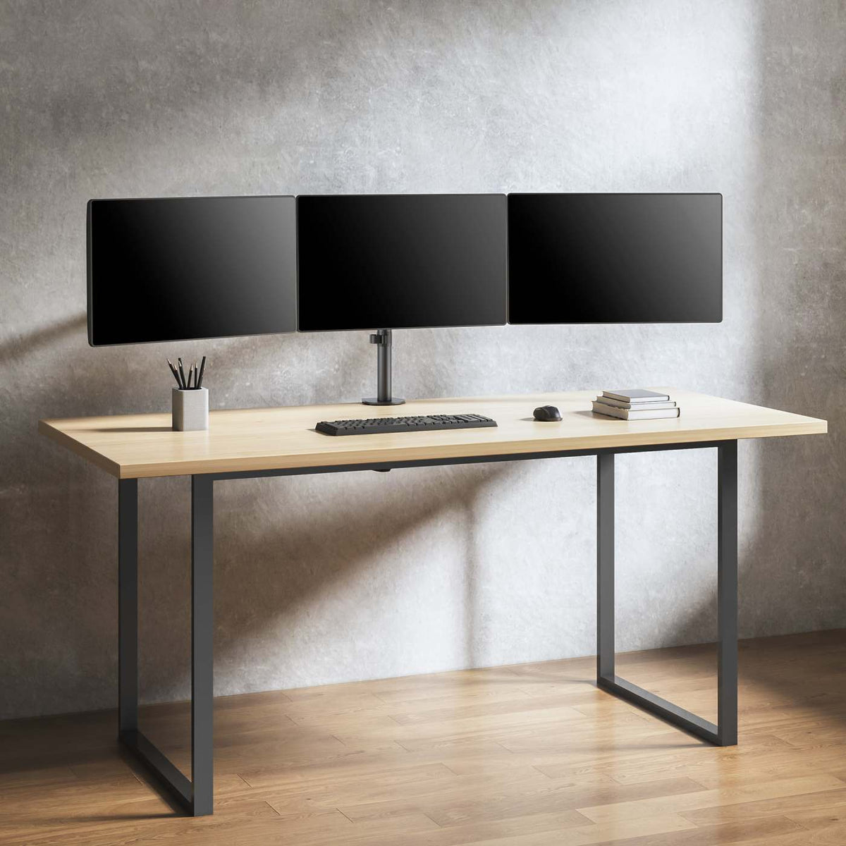 Soporte para monitor LCD con soporte central y brazos articulados de doble articulación Image 10