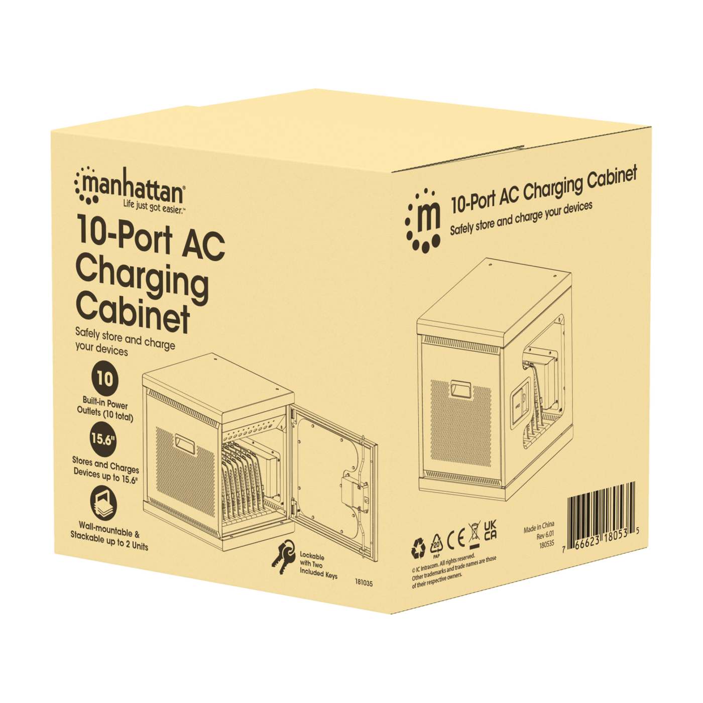 Gabinete de carga CA de 10 puertos Packaging Image 2