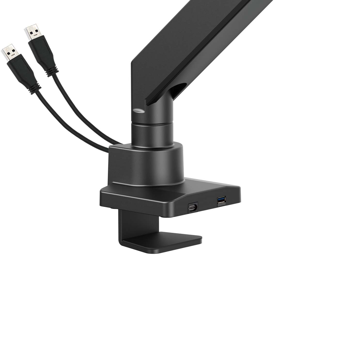 Soporte de aluminio con pistón de gas y puertos USB para un monitor de 17" a 57" Image 11