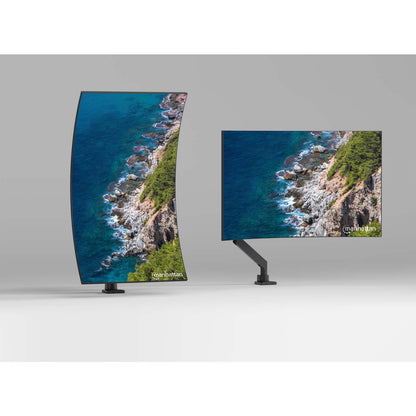 Soporte de aluminio con pistón de gas y puertos USB para un monitor de 17" a 57" Image 6