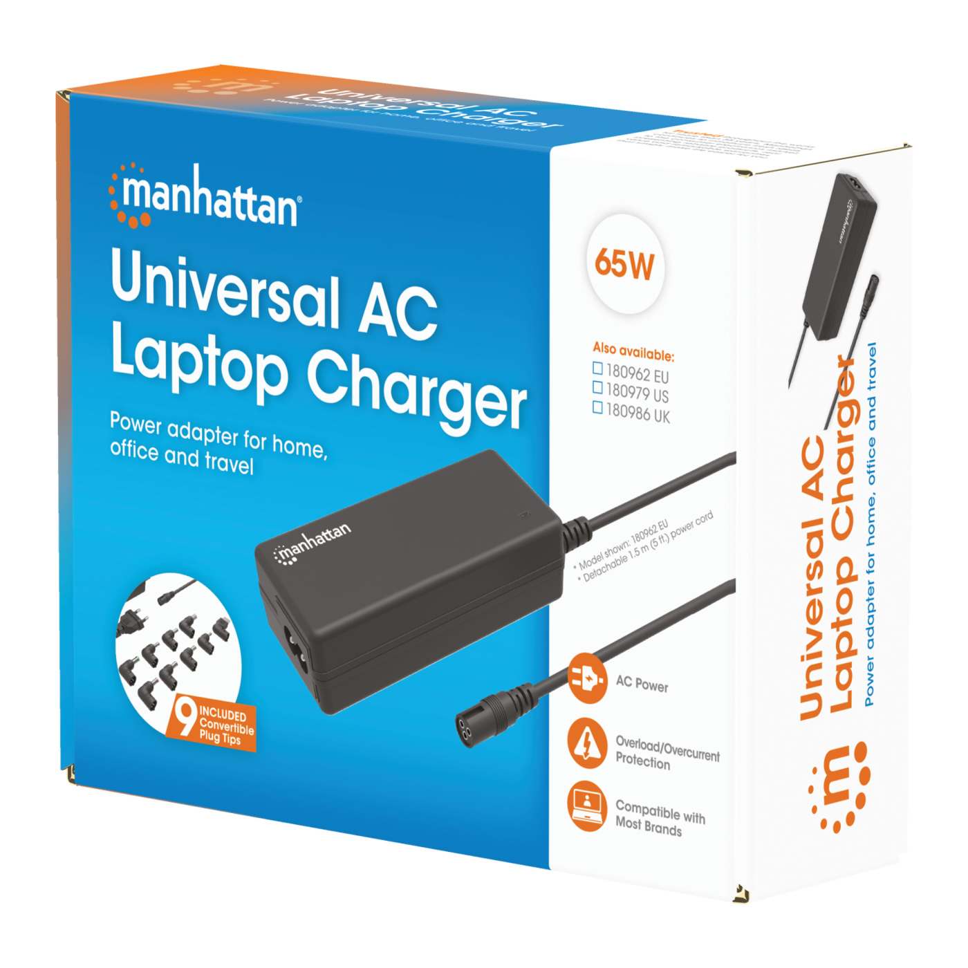 Cargador universal de CA para laptop - 65 W Packaging Image 2