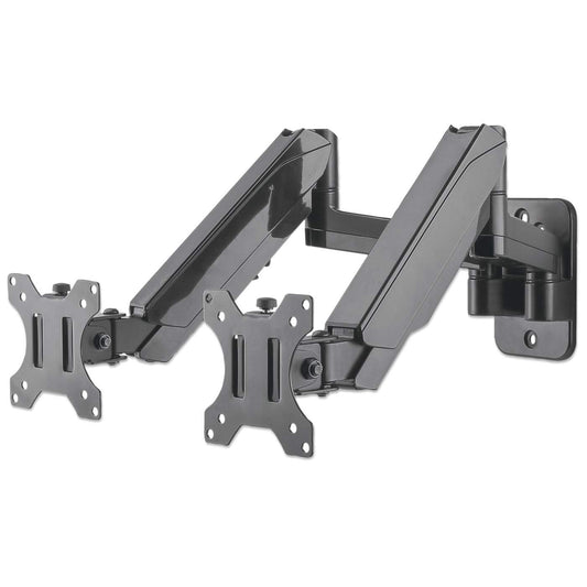 Soporte de pared universal para dos monitores con resorte de gas Image 1