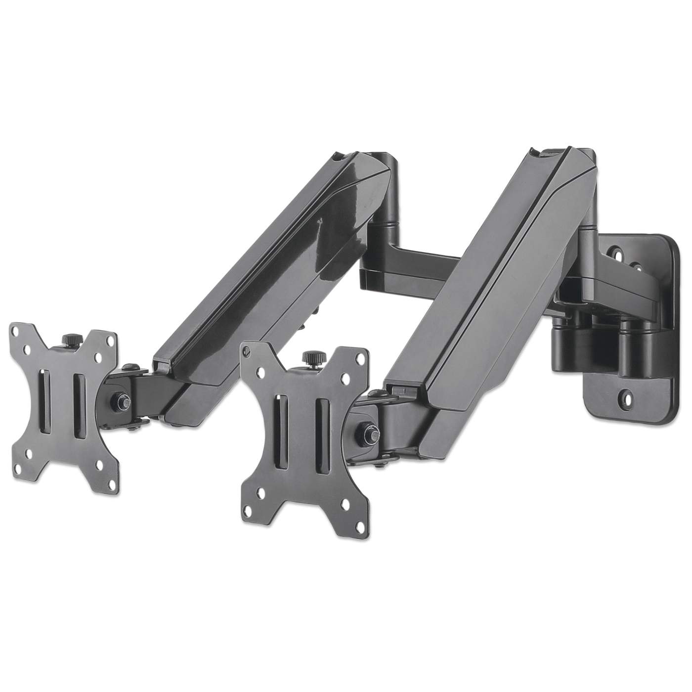 Soporte de pared universal para dos monitores con resorte de gas Image 1