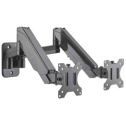 Soporte de pared universal para dos monitores con resorte de gas Image 3