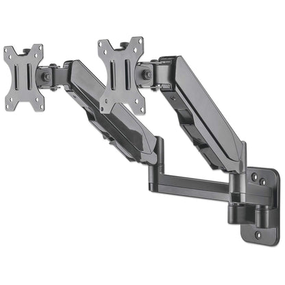 Soporte de pared universal para dos monitores con resorte de gas Image 4